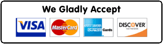 We accept MasterCard, Visa, American 

Express and Discover through our online payment portal